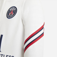 Nike Paris Saint Germain Strike Drill Haut d'Entraînement 2021-2022 Enfants Blanc Bleu Foncé