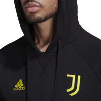 adidas Juventus Travel Hoodie 2021-2022 Zwart Geel