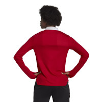 Haut d'Entraînement en jersey Adidas Tiro 21 pour femme, rouge et blanc