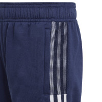 Pantalon de jogging adidas Tiro 21 pour enfants bleu foncé et blanc