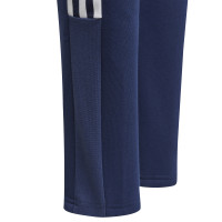 Pantalon d'entraînement survêtement adidas Tiro 21 pour enfants, bleu foncé et blanc