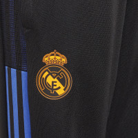 adidas Real Madrid Drill Trainingspak 2021-2022 Kids Zwart Blauw
