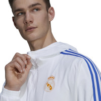 Veste d'entraînement adidas Real Madrid Présentation 2021-2022 Blanc