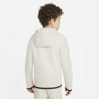 Gilet Nike Tech Fleece pour enfants beige noir