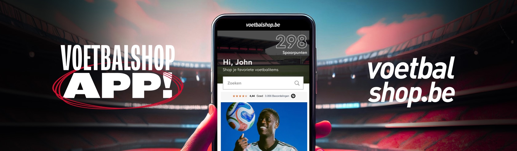 Download de Voetbalshop app